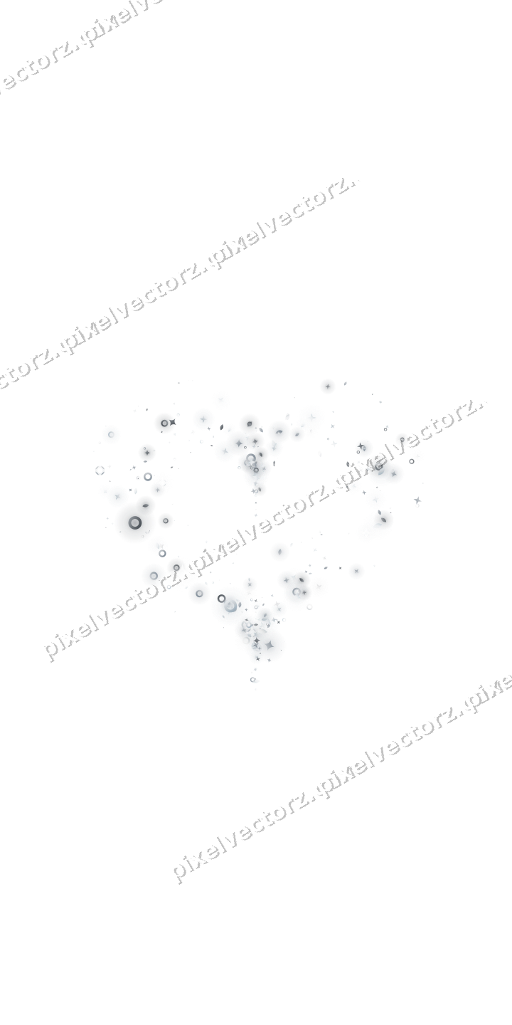 Nahtloses Glitzerherz aus Sternen und Funken auf transparentem Grund