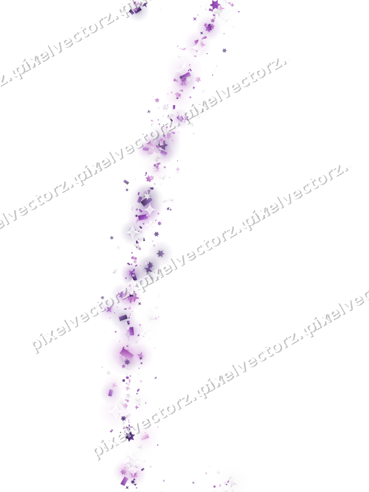 Nahtloser Glitzerbogen in Violett auf transparentem Grund