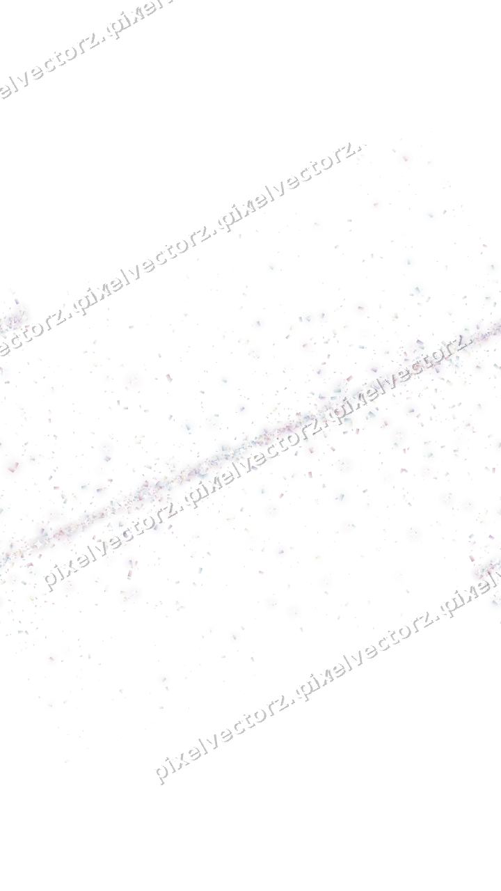 Nahtloses Glitzerband aus Konfetti auf transparentem Grund