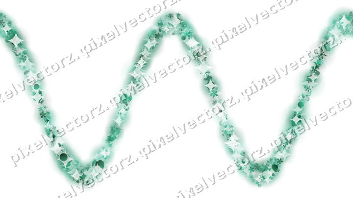 Nahtlose Glitzerwelle auf transparentem Grund