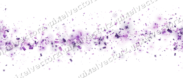 Nahtloses Glitzerband aus Sternen und Funken auf transparentem Grund