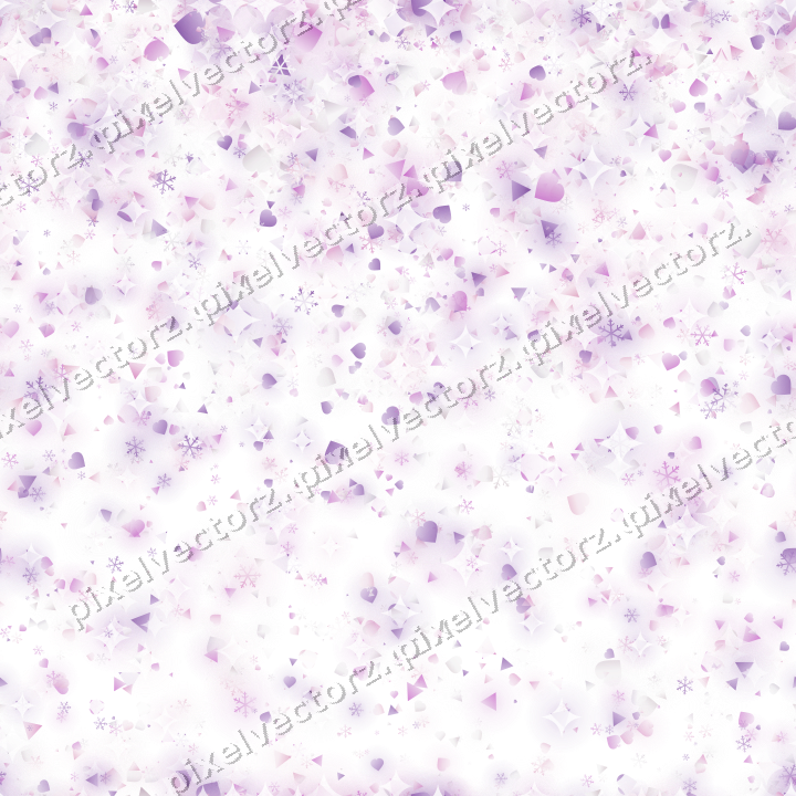 Nahtloser Glitzerregen in Magenta und Violett auf transparentem Grund
