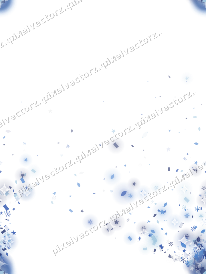 Nahtloser Glitzerfächer in Blau und Türkis auf transparentem Grund