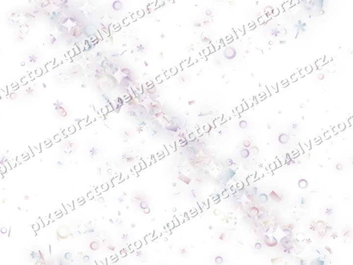 Nahtloses Glitzerband aus Blüten und Ringen auf transparentem Grund