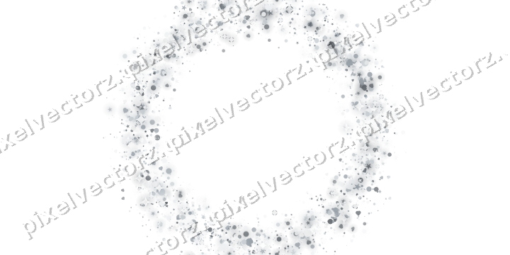 Nahtloser Glitzerkranz aus Sternen und Herzen auf transparentem Grund