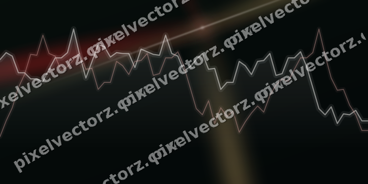 Leuchtender Neon Diagramm Hintergrund in Rot und Grün