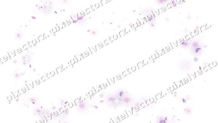 Nahtloser Glitzerkranz in Magenta und Violett auf transparentem Grund