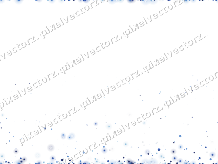 Nahtloser Glitzeraufstieg aus Sternen in Blau auf transparentem Grund