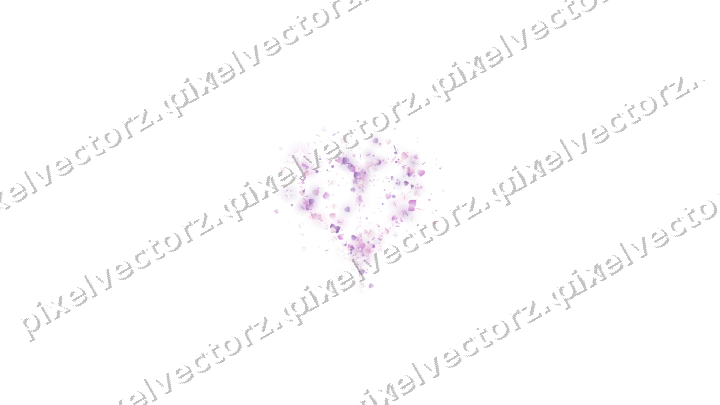 Nahtloses Glitzerherz aus Herzen und Splittern auf transparentem Grund