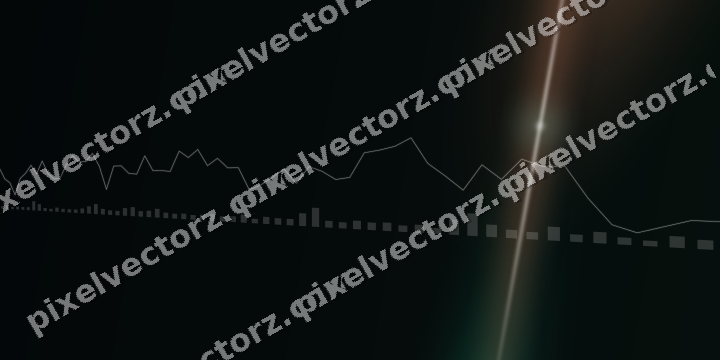 Leuchtender Neon Diagramm Hintergrund in Grün und Orange