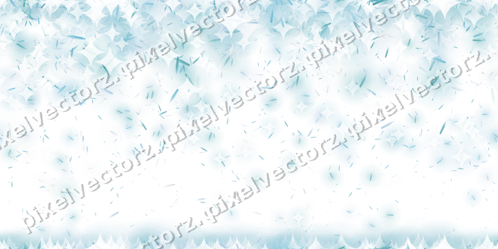 Nahtloser Glitzerregen aus Splittern in Türkis auf transparentem Grund