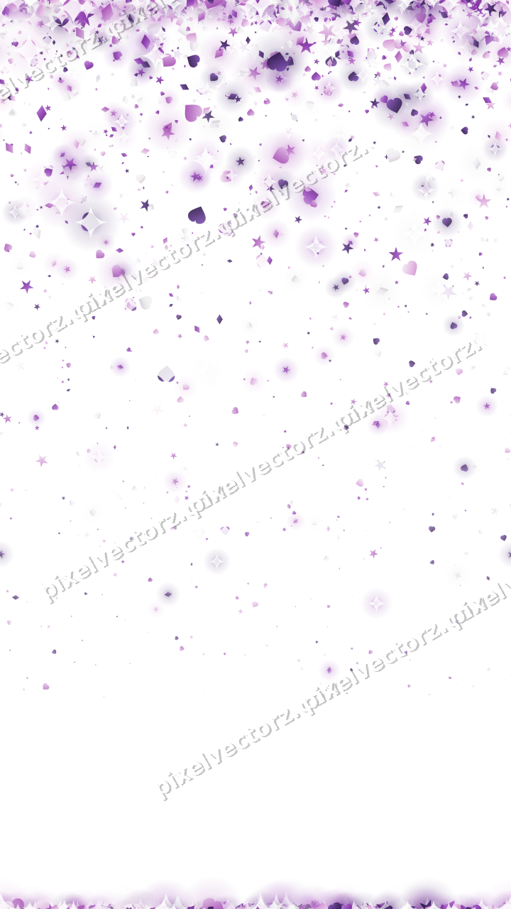 Nahtloser Glitzerregen aus Sternen und Herzen auf transparentem Grund