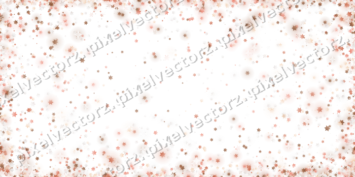 Nahtloser Randglitzer aus Sternen in Orange auf transparentem Grund