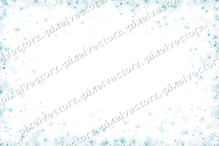 Nahtlose Glitzervignette aus Funken in Türkis auf transparentem Grund