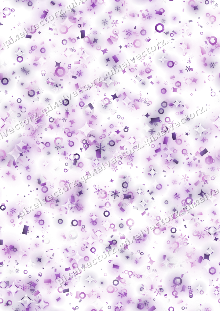 Nahtlose Glitzerstreuung in Violett auf transparentem Grund