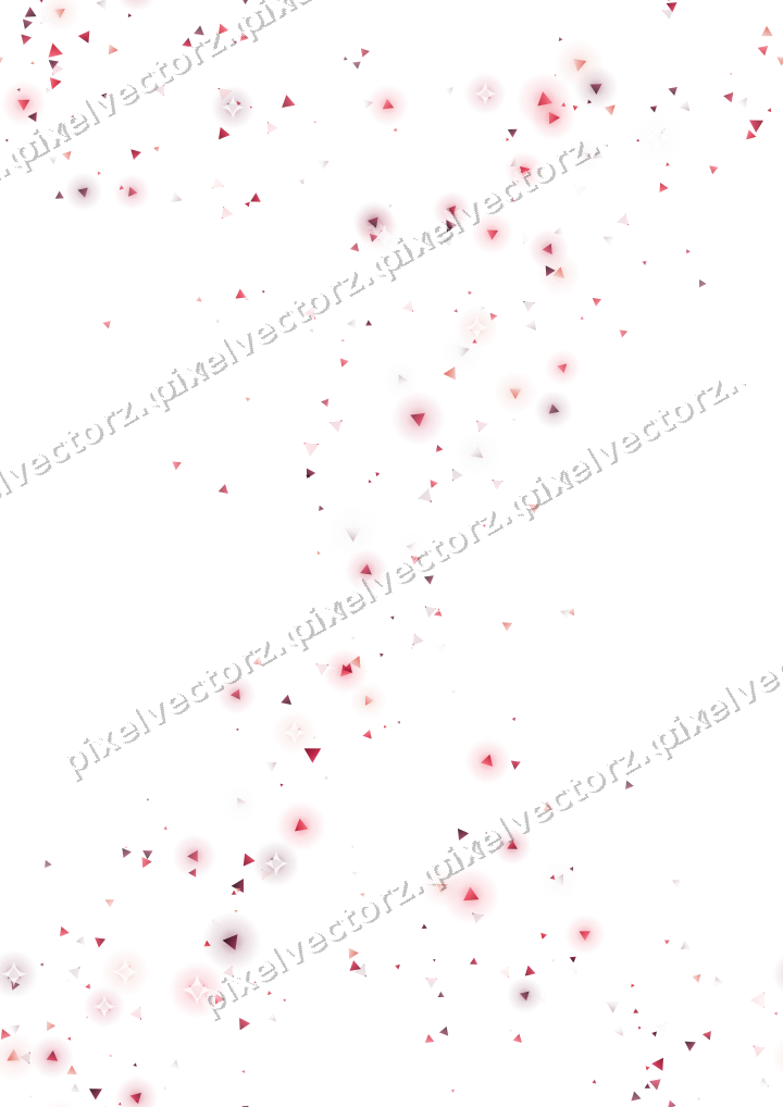 Nahtloser Glitzerkranz aus Dreiecken in Rosa auf transparentem Grund