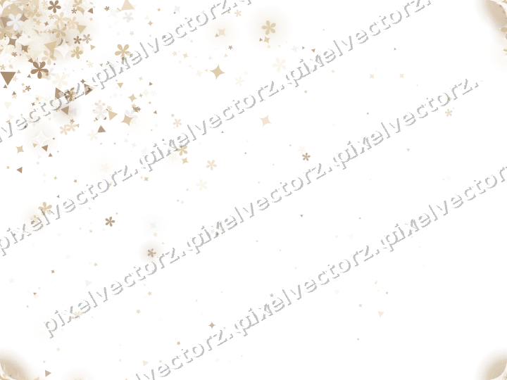 Nahtloser Glitzerfächer aus Funken und Blüten auf transparentem Grund