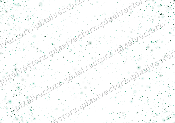 Nahtloser Glitzerkranz aus Dreiecken auf transparentem Grund