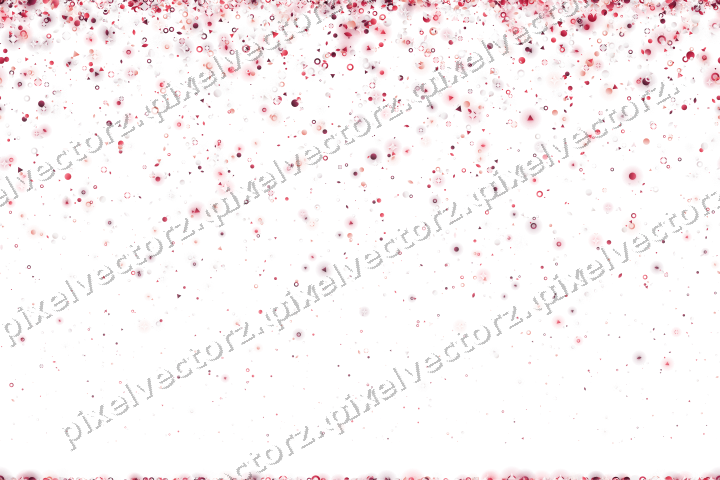 Nahtloser Glitzerregen aus Tropfen und Punkten auf transparentem Grund