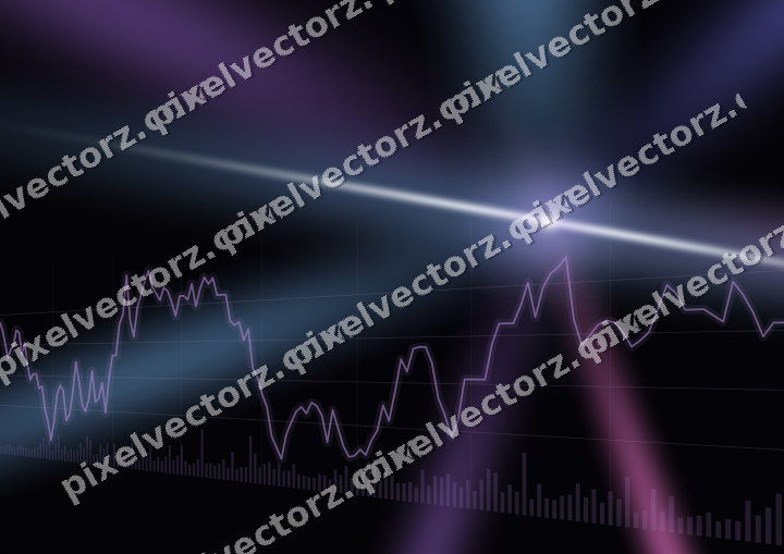 Leuchtender Neon Diagramm Hintergrund in Violett und Blau