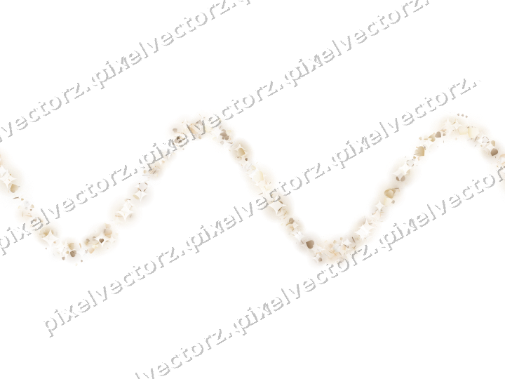 Nahtlose Glitzerwelle aus Herzen und Splittern auf transparentem Grund