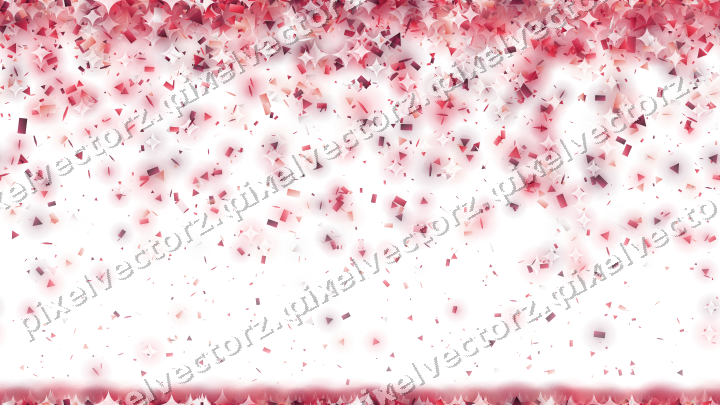Nahtloser Glitzerregen in Rosa und Rot auf transparentem Grund
