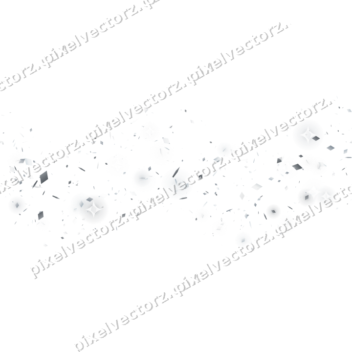 Nahtlose Glitzerwelle aus Rauten und Splittern auf transparentem Grund
