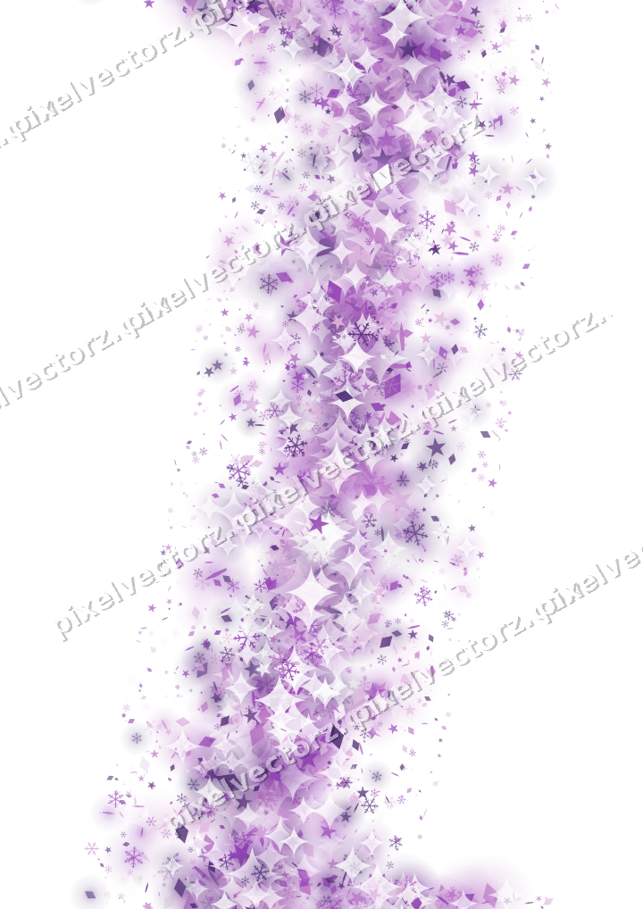 Nahtloser Glitzerbogen in Violett auf transparentem Grund