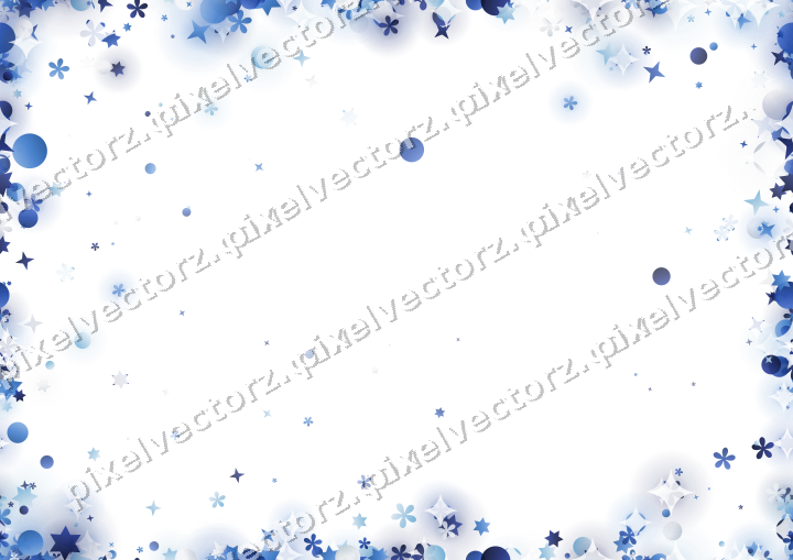 Nahtlose Glitzervignette in Blau und Türkis auf transparentem Grund