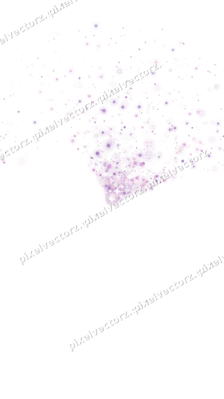 Nahtloser Glitzerfächer in Magenta und Violett auf transparentem Grund