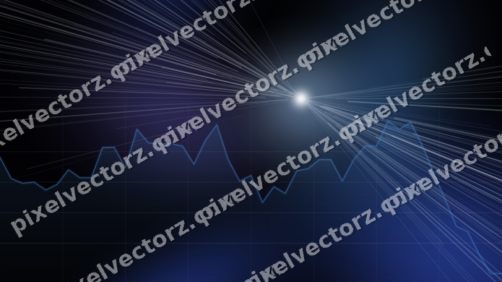 Leuchtender Neon Diagramm Hintergrund in Blau und Türkis