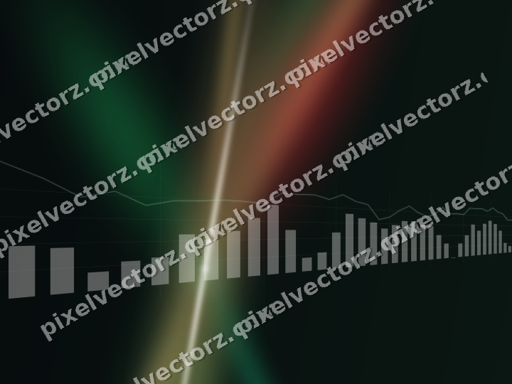 Leuchtender Neon Diagramm Hintergrund in Grün und Rot