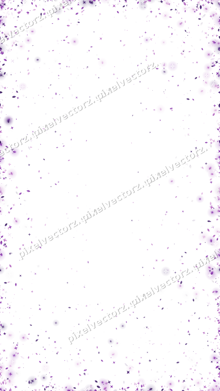 Nahtlose Glitzervignette in Violett auf transparentem Grund