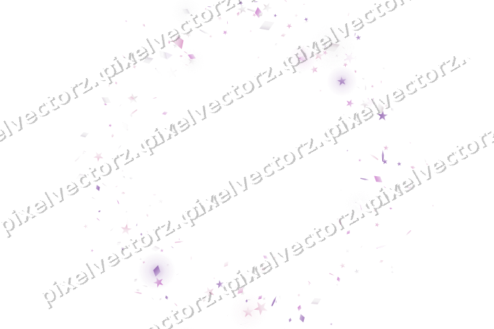 Nahtloser Glitzerkranz aus Sternen und Rauten auf transparentem Grund