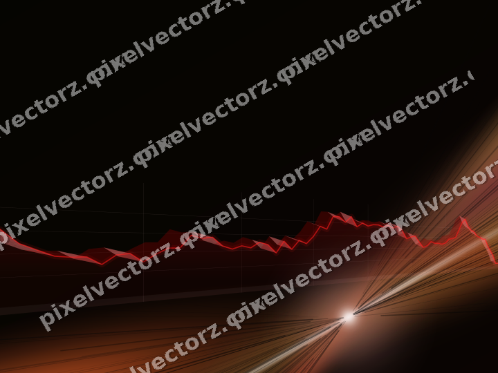 Leuchtender Neon Diagramm Hintergrund in Rot und Orange