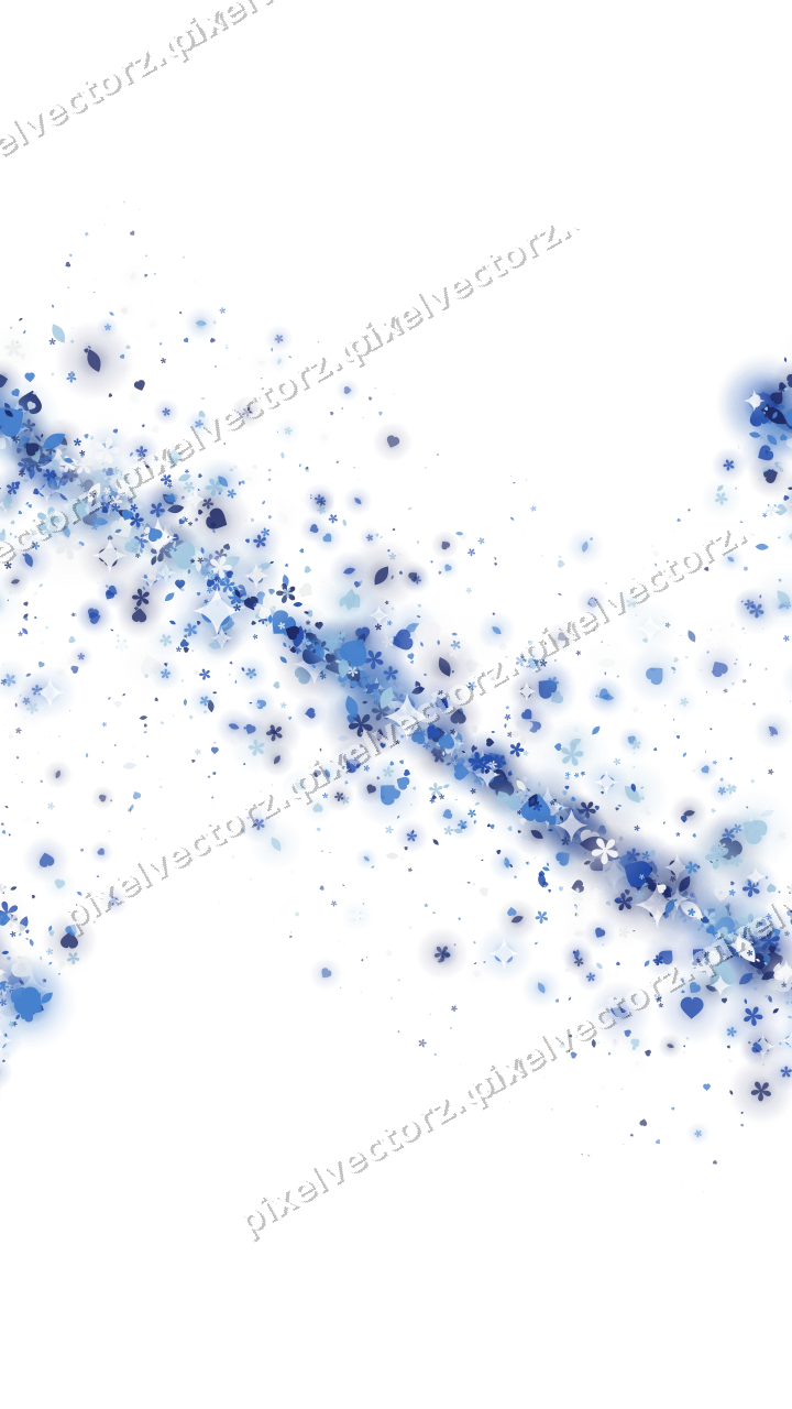 Nahtloses Glitzerband aus Herzen und Blüten auf transparentem Grund