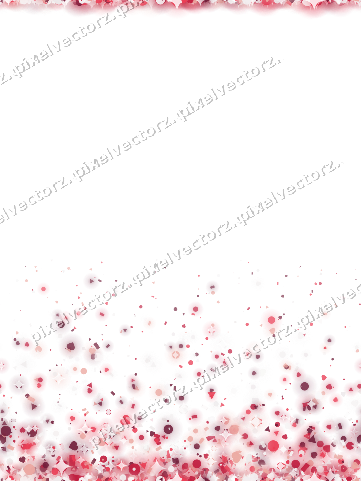 Nahtloser Glitzeraufstieg in Rosa und Rot auf transparentem Grund