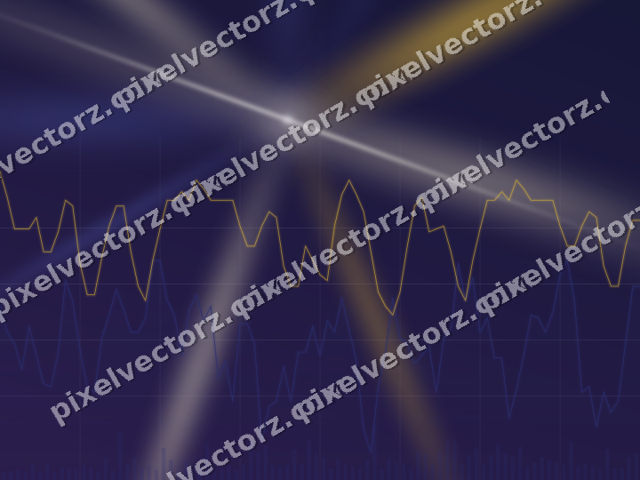 Leuchtender Neon Diagramm Hintergrund in Dunkelblau und Bernstein