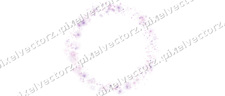 Nahtloser Glitzerkranz in Magenta und Violett auf transparentem Grund