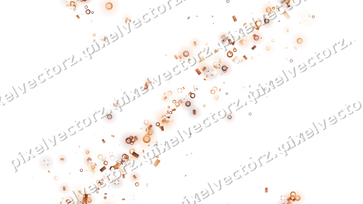 Nahtloses Glitzerband aus Ringen und Konfetti auf transparentem Grund