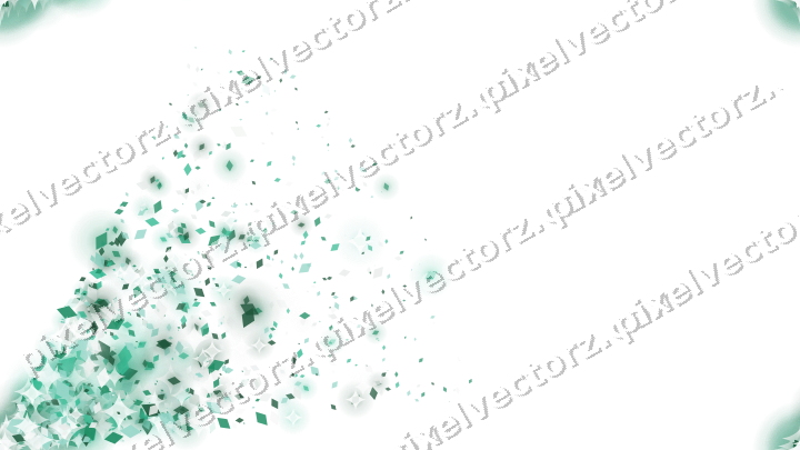 Nahtloser Glitzerfächer aus Rauten auf transparentem Grund