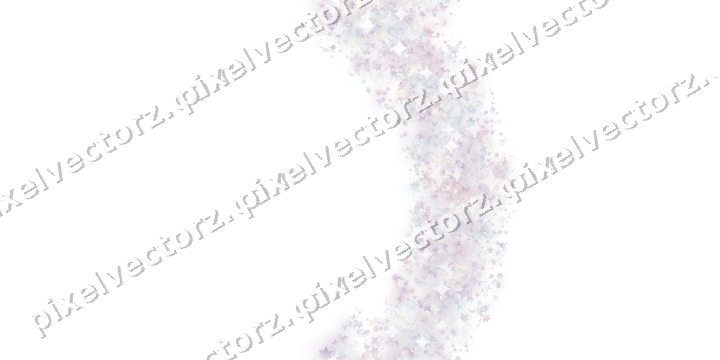 Nahtloser Glitzerbogen aus Sternen auf transparentem Grund