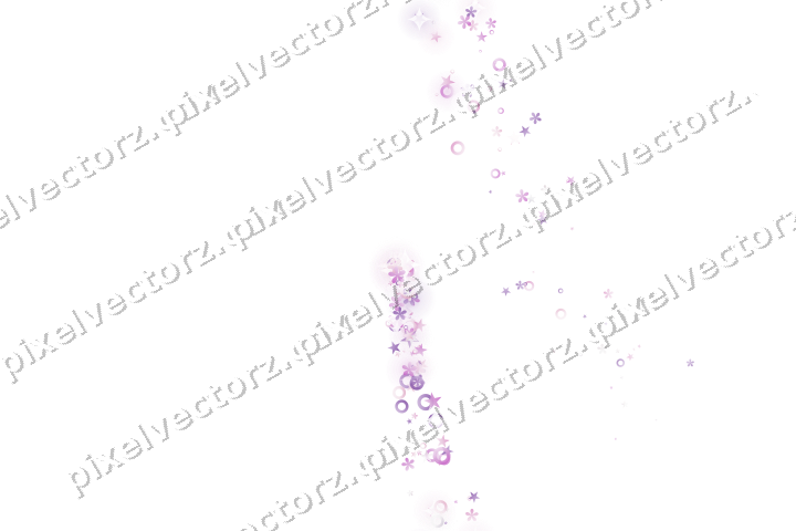 Nahtloser Sternenschweif in Magenta auf transparentem Grund