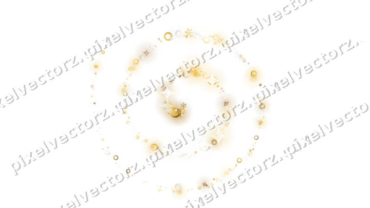 Nahtlose Glitzerspirale auf transparentem Grund