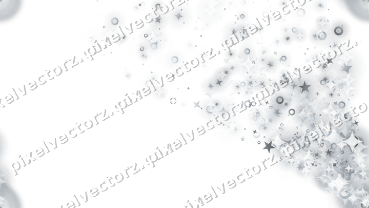 Nahtloser Glitzerfächer aus Sternen und Funken auf transparentem Grund