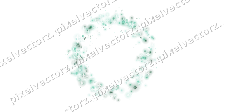 Nahtloser Glitzerkranz aus Schneeflocken auf transparentem Grund