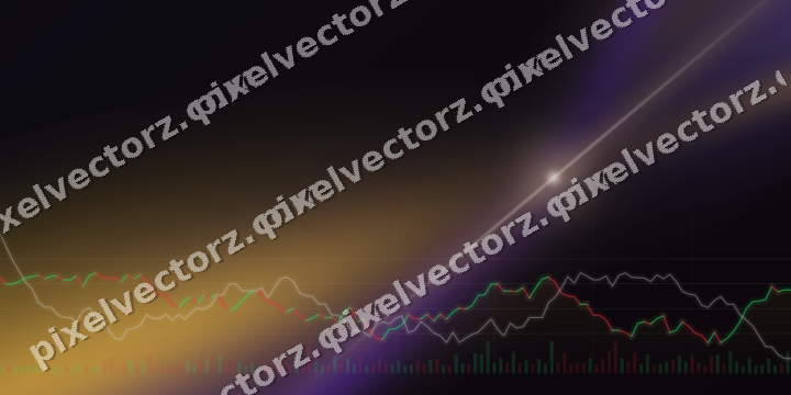 Leuchtender Neon Diagramm Hintergrund in Bernstein und Violett