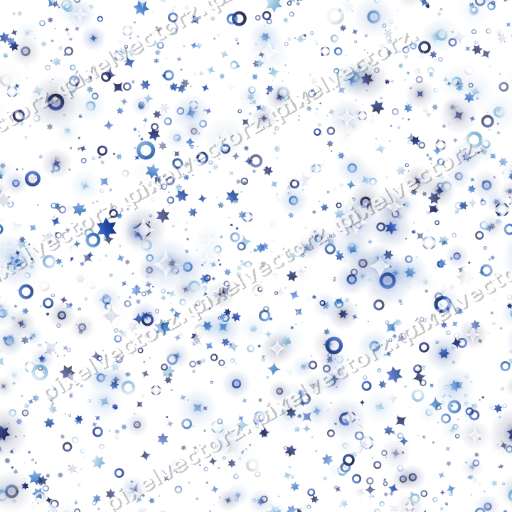 Nahtlose Glitzerstreuung in Blau und Türkis auf transparentem Grund
