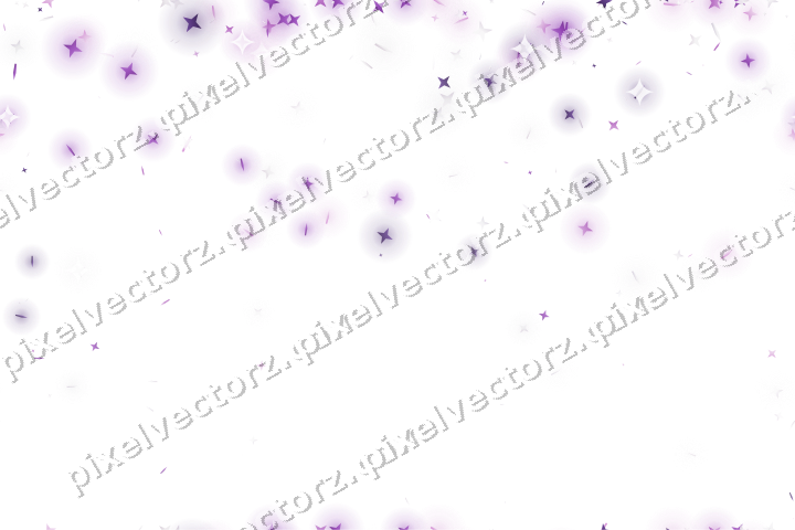 Nahtloser Glitzerregen in Violett auf transparentem Grund