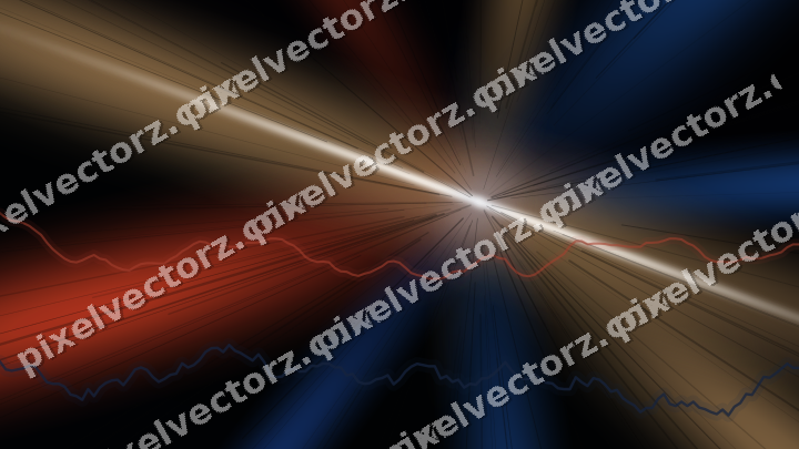 Leuchtender Neon Diagramm Hintergrund in Blau und Rot